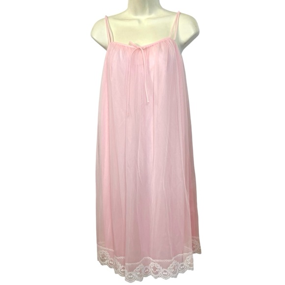 Pink and Lace 1960s Penoir Negligee Set 🩷😍 - Picture 6 of 9